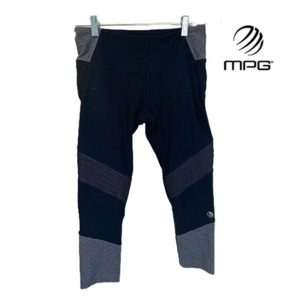 MPG Workout Leggings for Women's 3/4 Leggings Pants Sports Gym Fitness w/pockets